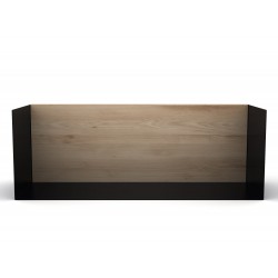 Ethnicraft Oak U Shelf - M – Black W55/D20/H20cm